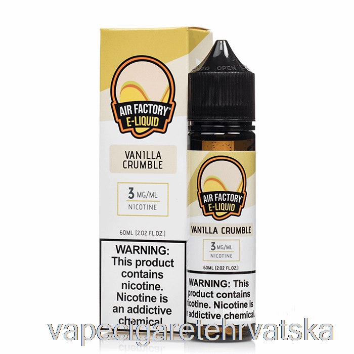 Vape Cigarete Vanilla Crumble - Air Factory - 60ml 0mg